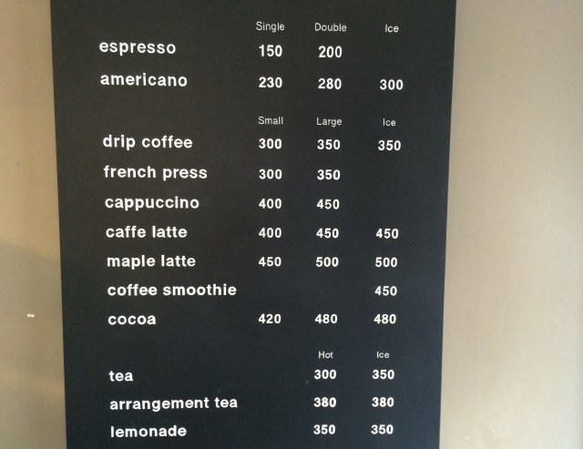 BE A GOOD NEIGHBOR COFFEE KIOSK_menu