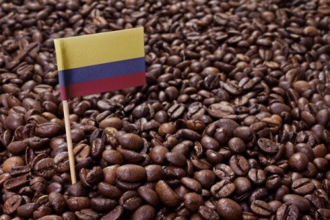 Flag of Colombia coffee 480x320