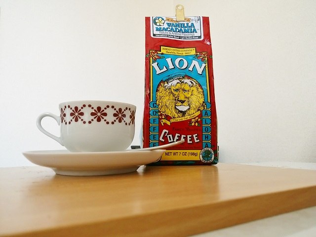 フレーバーコーヒー「LION COFFEE バニラマカダミア」