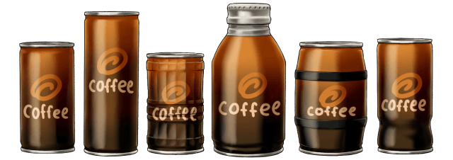 缶コーヒーの形状・容量はどんなものがあるの？